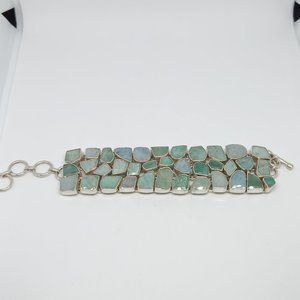 Aquamarine Sterling Bracelet